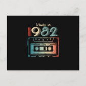 40歳の誕生日ギフトが1982年カセットで作られる 案内ポストカード (正面)