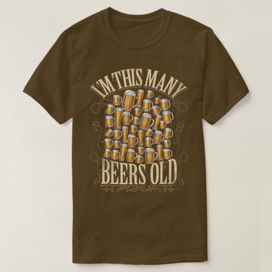 40歳の誕生日ギフト40年ビール愛好家Imこの多く Tシャツ (デザイン正面)