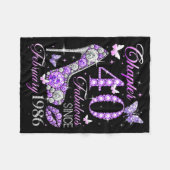 40歳の誕生日クイーン チャプター40 ファビュラス 1986年から フリースブランケット (正面(横))