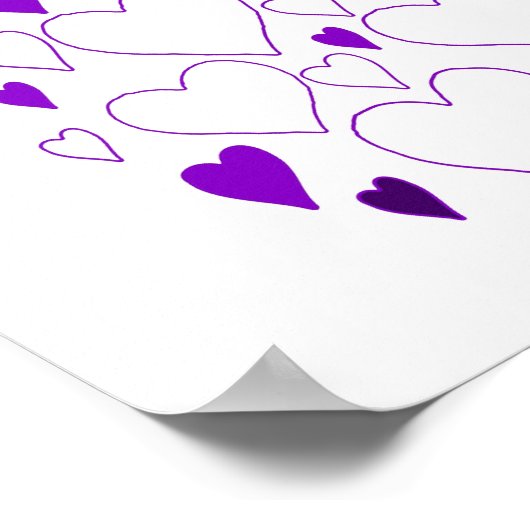 40歳の誕生日ゲストブックポスター ポスター (角)