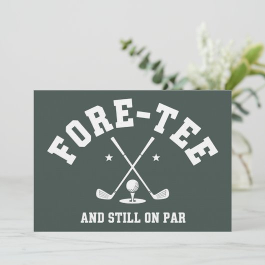 40歳の誕生日ゴルフ 40歳の誕生日プレゼント ゴルフィング 招待状 (スタンド正面)