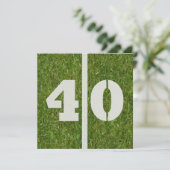 40歳の誕生日サッカーパーティの招待状 招待状 (スタンド正面)