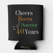 40歳の誕生日サッカー応援ビーズパーティー 缶クーラー (裏面)