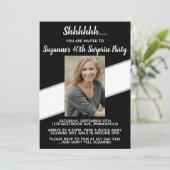 40歳の誕生日サプライズパーティー招待状 招待状 (スタンド正面)