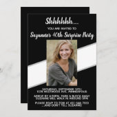 40歳の誕生日サプライズパーティー招待状 招待状 (正面/裏面)