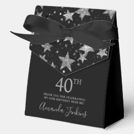 40歳の誕生日シルバースターのお礼 フェイバーボックス