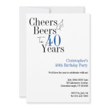 40歳の誕生日シンプル応援ビアーズパーティー