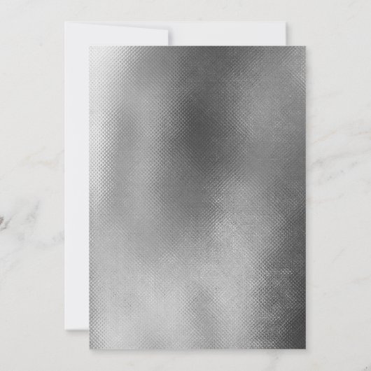 40歳の誕生日シンプル白黒の大理石 招待状 (裏面)