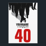 40歳の誕生日スイングワーズラットパックパーティー 招待状<br><div class="desc">おもしろい好きでカクテルのティッピング、シャープな服を着たジャズの話し合い、スムーズな歌の賭博誕生日の男の子40歳に変わる。カクテルのためのラットパック全体を追加してホノリーの名前と招待状をパーソナライズ。ボタクリックンカスタマイズだ！40番目のBIrthdayデザインとコーディネート項目については以下を参照： \</div>