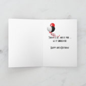 40歳の誕生日スポットライト カード (内部)