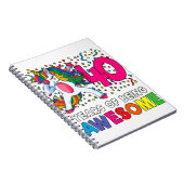 40歳の誕生日ダビングUnicornパーティーギフト40年 ノートブック (右側)