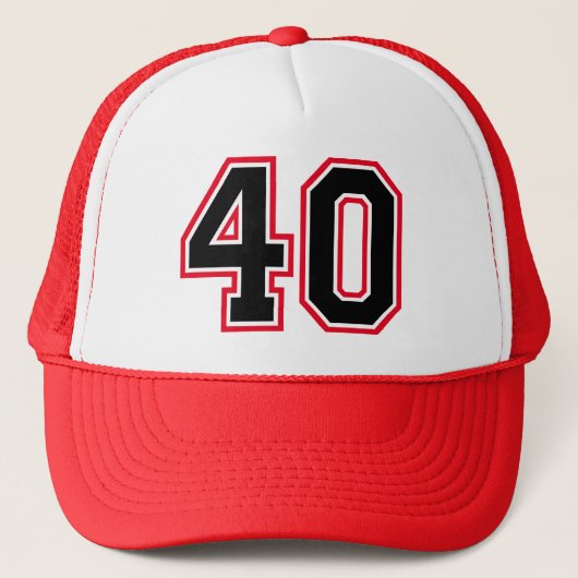 40歳の誕生日トラッカーズハット クラシック キャップ (正面)