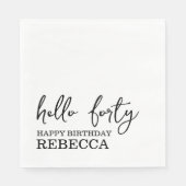 40歳の誕生日ナプキンス スタンダードランチョンナプキン (正面)