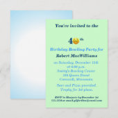 40歳の誕生日ハッピーフェイスパーティー招待状 招待状 (正面/裏面)