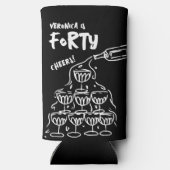 40歳の誕生日ハンドドロークーラーボックス スリム缶クーラー (裏面)