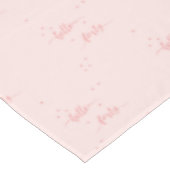 40歳の誕生日バラ金ゴールドピンクhello4文字 テーブルクロス (アングル)