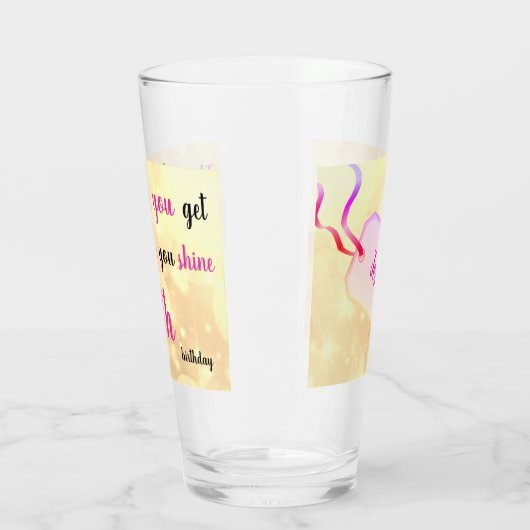 40歳の誕生日パーソナライズされたの追加名 タンブラーグラス (左)