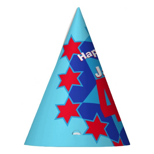 40歳の誕生日パーソナライズされた写真スター名ハット パーティーハット (左)