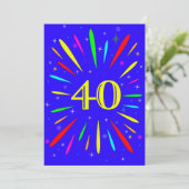 40歳の誕生日パーティの招待状爆発 招待状 (スタンド正面)