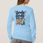 40歳の誕生日パーティーおめでとう! Tシャツ (裏面)