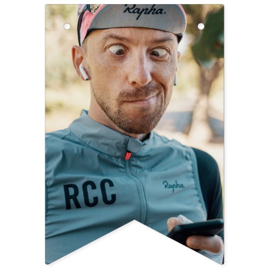 40歳の誕生日パーティーおもしろい16フォトバナーカスタム バンティングフラッグ (第2の旗)