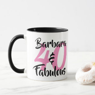 40歳の誕生日パーティーお祝いギフトデザインをカスタマイズ マグカップ