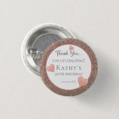 40歳の誕生日パーティーがダークシャンペーンを応援 缶バッジ (正面&裏面)