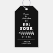 40歳の誕生日パーティーのお願い ギフトタグ (正面)