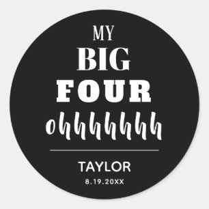 40歳の誕生日パーティーのお願い ラウンドシール