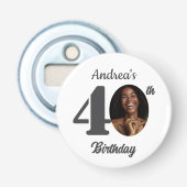 40歳の誕生日パーティーの写真ギフト 栓抜き (正面)