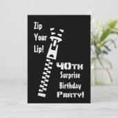 40歳の誕生日パーティーの招待テンプレート 招待状 (スタンド正面)