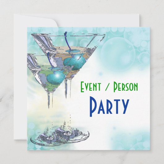 40歳の誕生日パーティーを大幅にカスタマイズします 招待状 (正面)