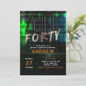 40歳の誕生日パーティーアイディア 招待状 (スタンド正面)