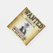 40歳の誕生日パーティーカウボーイテーマ募集ポスター スタンダードランチョンナプキン (角)