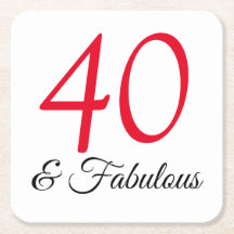 40歳の誕生日パーティーコースター