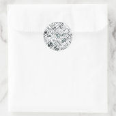 40歳の誕生日パーティーシール ラウンドシール (バッグ)