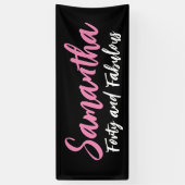 40歳の誕生日パーティーデコール美学誕生日 横断幕 (縦)