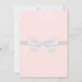 40歳の誕生日パーティーバラ金ゴールドエレガントボウ 招待状 (裏面)