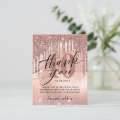 40歳の誕生日パーティーバラ金ゴールド   サンキューカード (スタンド正面)