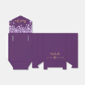 40歳の誕生日パーティーパープル感謝していユー・モノグラム フェイバーボックス (折り畳みなし)