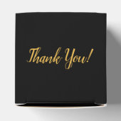 40歳の誕生日パーティーブラック金ゴールド感謝していユー フェイバーボックス (上部)