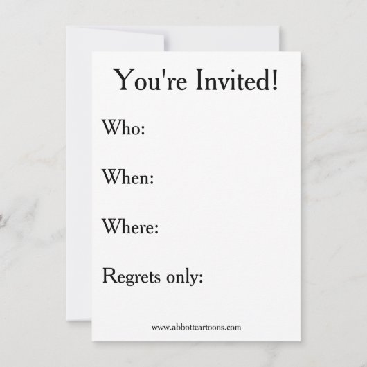 40歳の誕生日パーティーユーモアのある招待状 招待状 (裏面)