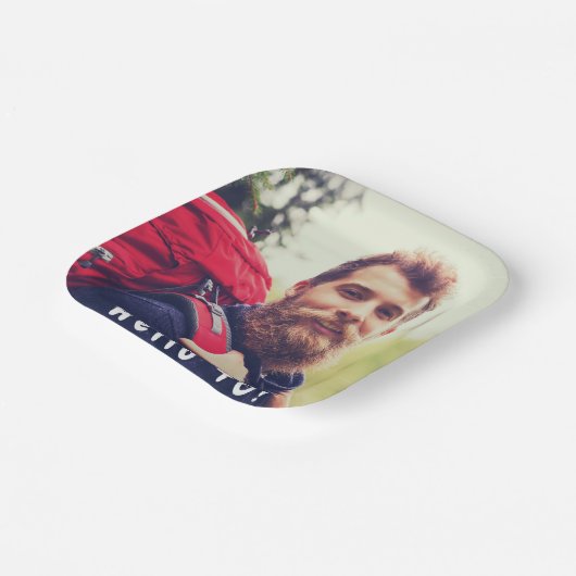 40歳の誕生日パーティー写真こんにちは40人の男性 ペーパープレート (傾斜あり)