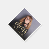 40歳の誕生日パーティー写真応援 スタンダードカクテルナプキン (角)