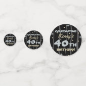 40歳の誕生日パーティー名の追加 コンフェッティ (正面)