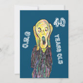 40歳の誕生日パーティー招待状40年 招待状 (正面)