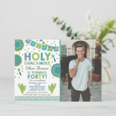 40歳の誕生日パーティー招待状 ホーリーグアカモーレ 40 招待状 (スタンド正面)