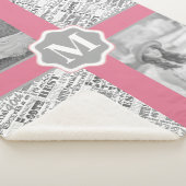 40歳の誕生日パーティー特別モノグラパーソナライズされたム シェルパブランケット (3/4)