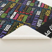 40歳の誕生日パーティー特別モノグラパーソナライズされたム シェルパブランケット (3/4)