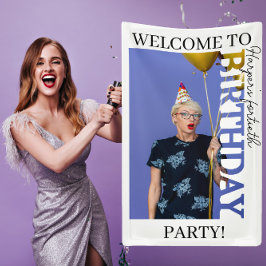 40歳の誕生日パーティー記念写真 横断幕